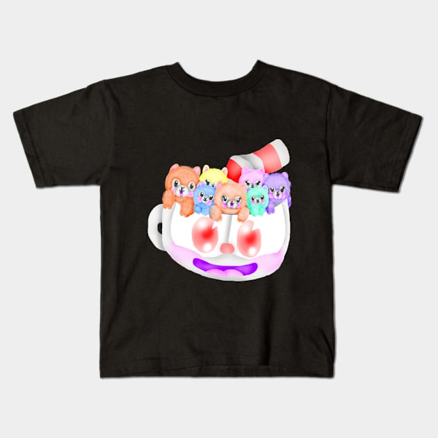 Cup Full of Alpacas Kids T-Shirt by Livvy